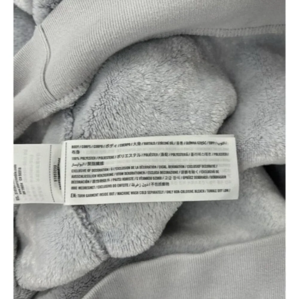 Gilly Hicks By Hollister Lounge Hoodie Sweatshirt Light Grey Size L Large - Picture 6 of 11